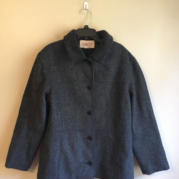 Andrea medium wool grey jacket - Picture 1 of 6